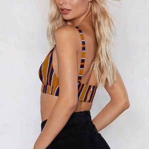 Nasty Gal Stripped bralette